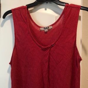 FLAX sleeveless tunic Lg